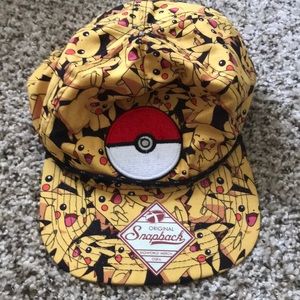 BEAND NEW Pokémon pikachu SnapBack hat